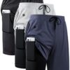 JWJ 3 Pack Mens 2 in 1 Running Shorts Quick Dry Gym Athletic Workout Shorts with Compression Liner,Black Light Navy L at Amazon Men’s Clothing store
