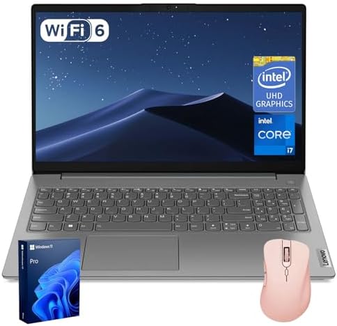 Lenovo V15 Business Laptop | 15.6" FHD Anti-Glare | Intel Core i7-13620H | 24GB RAM | 1TB SSD | HDMI | Numeric Keypad | Webcam | Wi-Fi 6 | Windows 11 Pro | Bundle with Thunderobot Wireless Mouse : Electronics