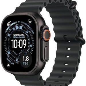 Apple Watch Ultra 3 [GPS + Cellular 49mm] Running & Multisport Smartwatch w/Rugged Titanium Case w/Black Ocean Band. Satellite Communications, Advanced Health & Fitness Tracking : Electronics