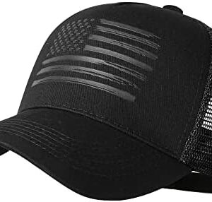 Baseball Cap, American Flag Trucker Hat for Men Women, Breathable Adjustable Fit Outdoor Mesh Snapback Hats at Amazon Men’s Clothing store